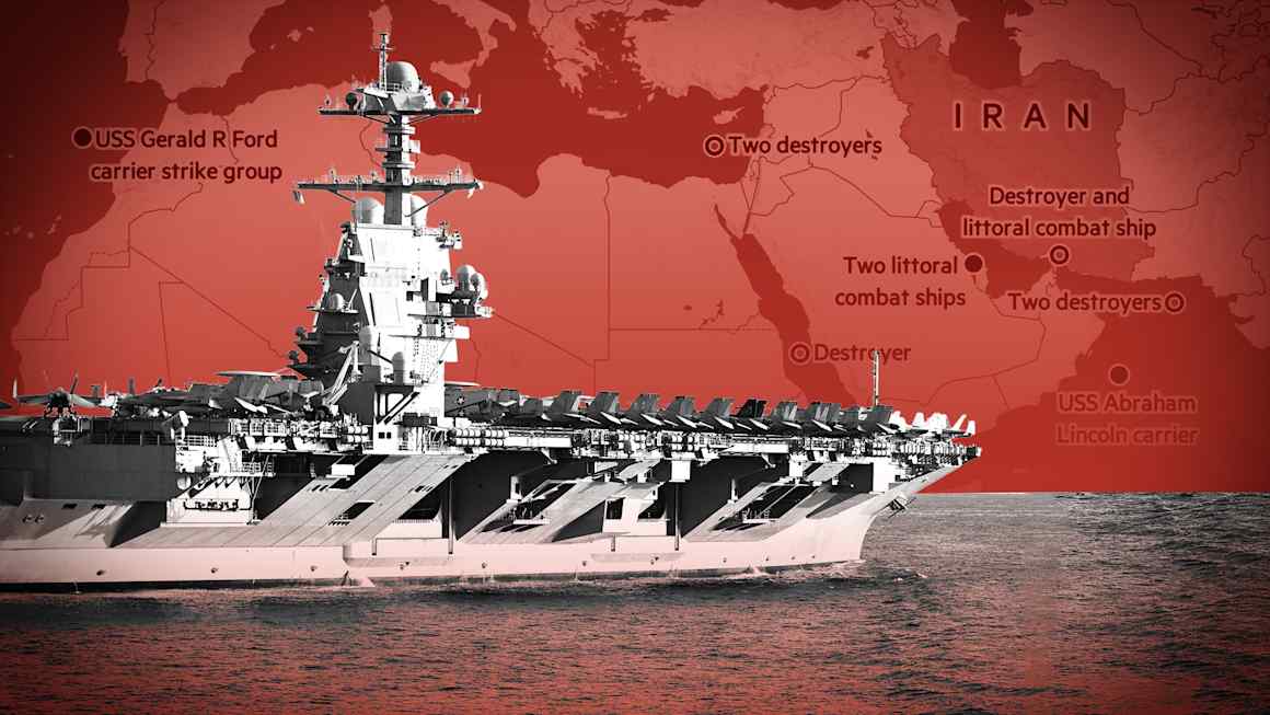 The ‘incredibly significant’ US military forces surrounding Iran