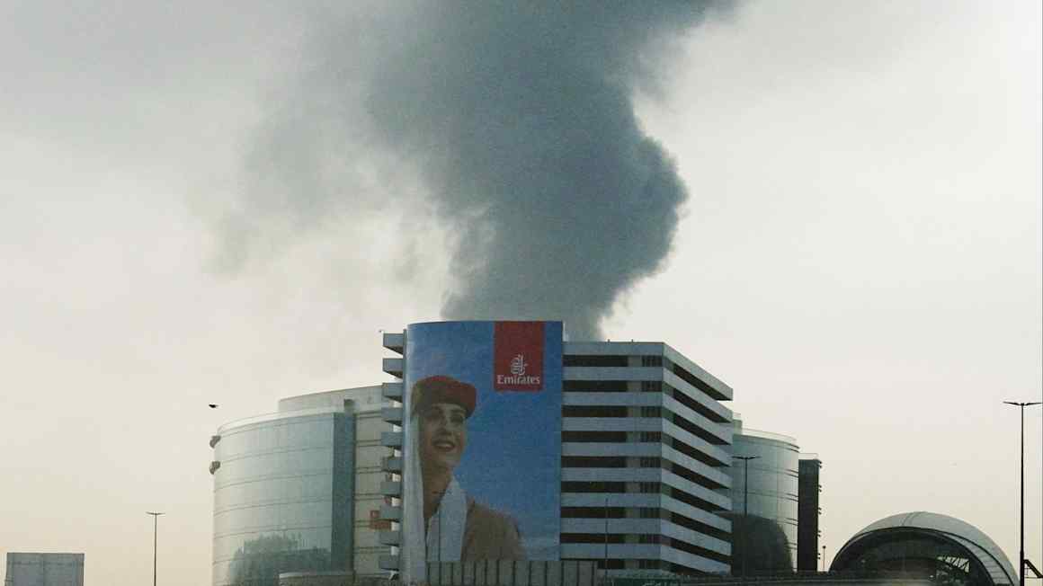 Dubai-bound flights forced to turn back after drone sparks airport fire