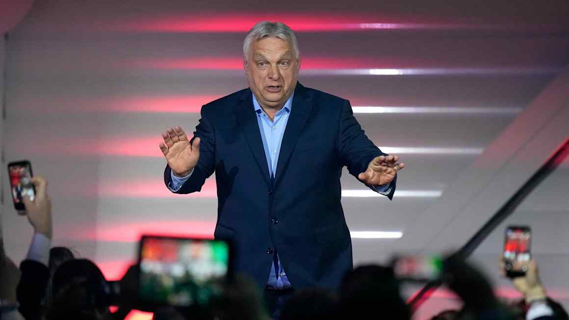 Hungary’s Orbán concedes defeat as opposition heads for landslide win
