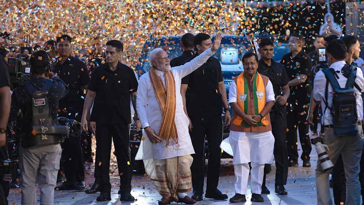 India’s Modi celebrates a return to dominance